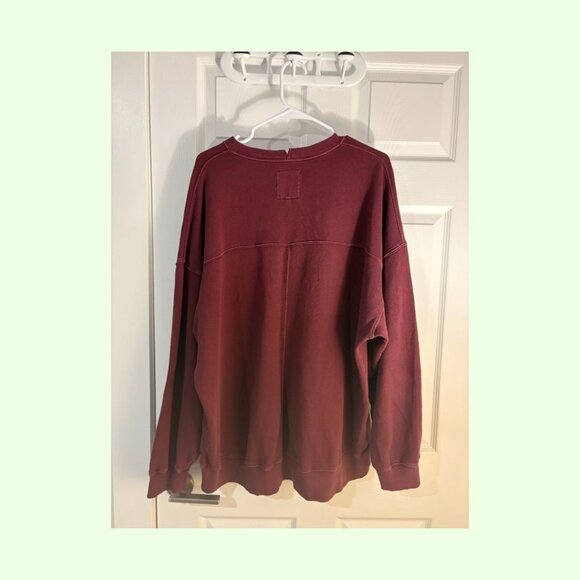 Aerie "The Chill Crew" Sweatshirt, Maroon/Burgundy, Size L - Picture 3 of 4
